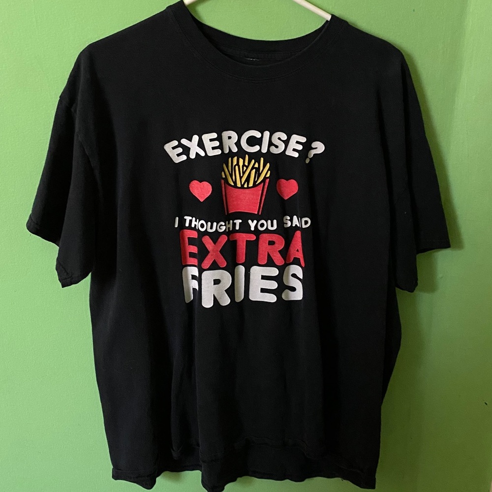 Black T-Shirt with Decal